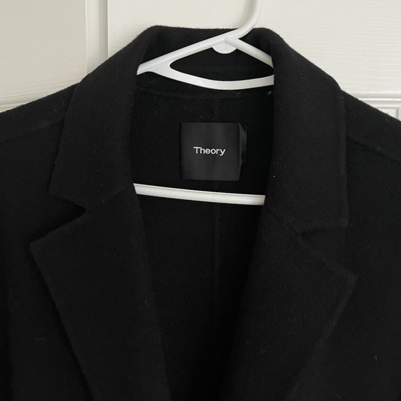 Theory Pea Coat Black Size Small - Perfect Condition - Picture 2 of 4